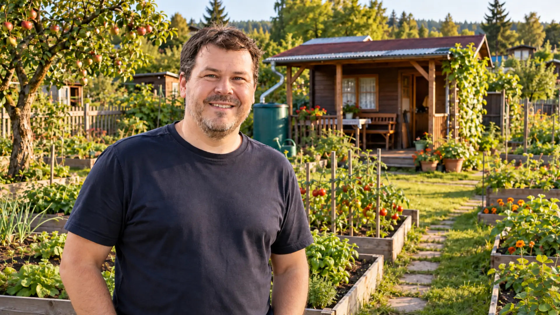 Petr Kalousek na zahradce